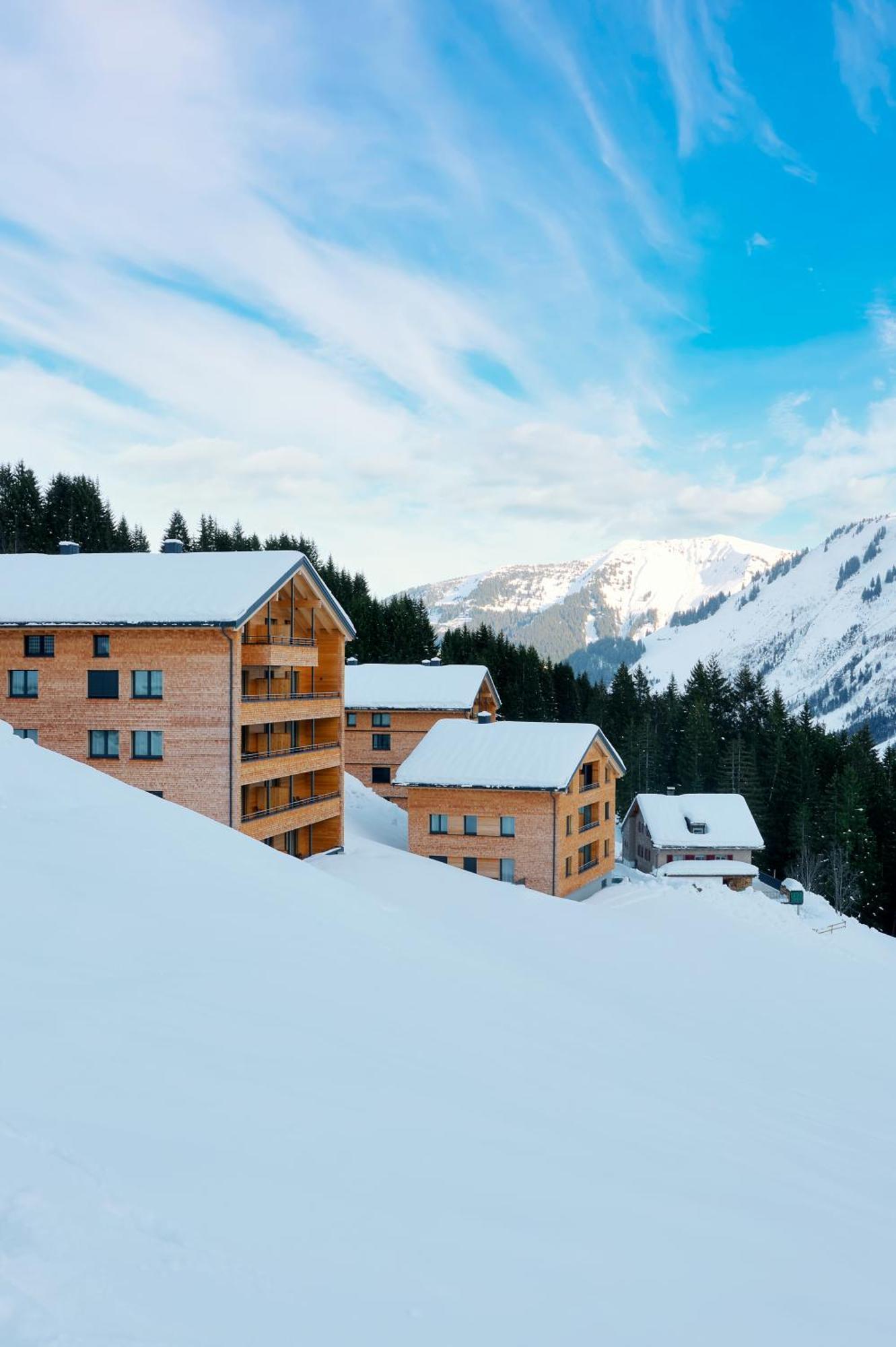 Appartamento Alpenstolz Damuels Haus 1 - Stilvoll Urlauben In Den Bergen Esterno foto