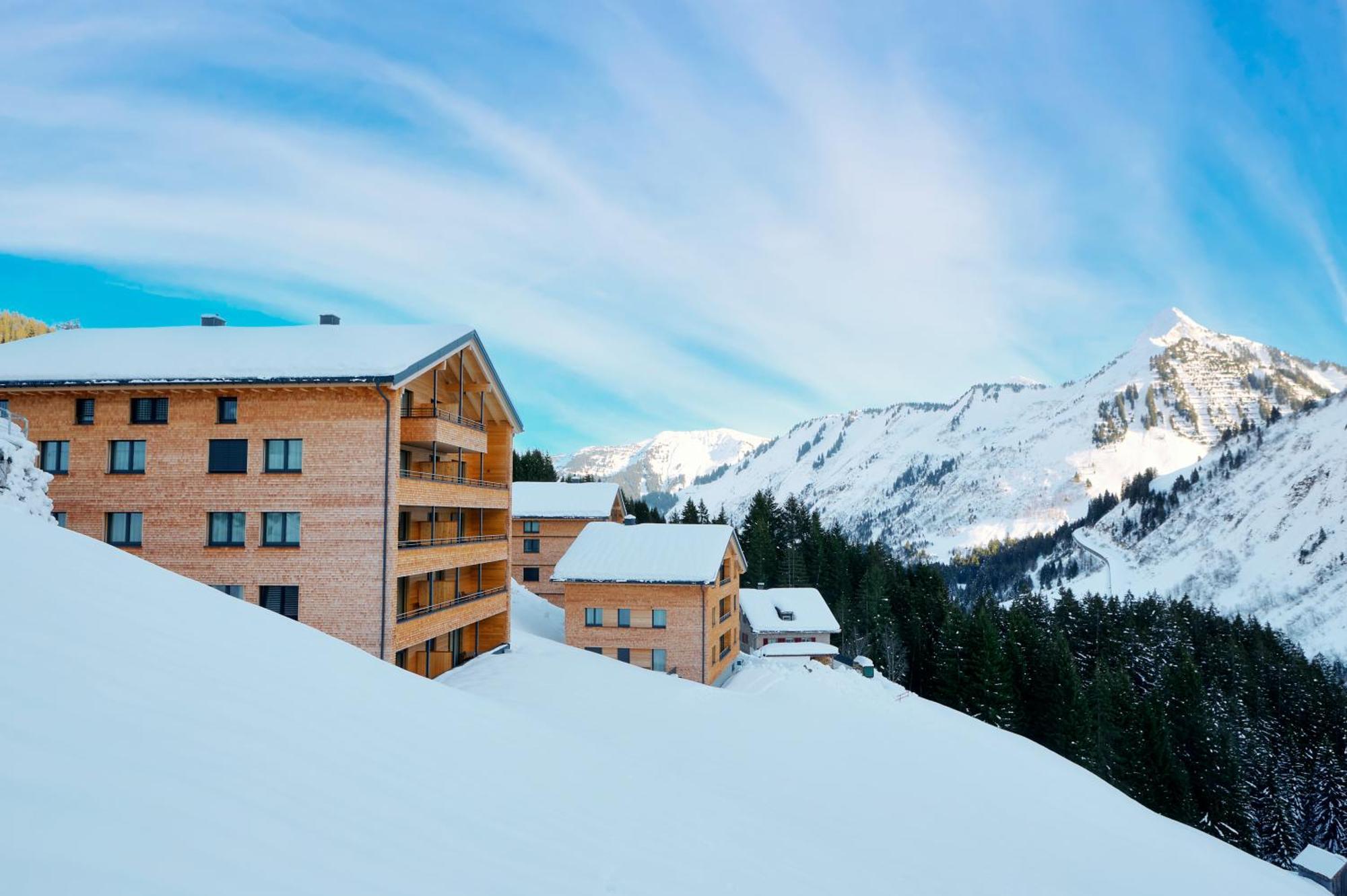Appartamento Alpenstolz Damuels Haus 1 - Stilvoll Urlauben In Den Bergen Esterno foto